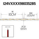 FlexLED 196 White 24V 5600k Indoor Bare End Wires