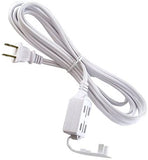 Extension Cord - White - 3M, 16/2 AWG - Zip Cord