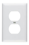 Clearance - Wall Plate - White - 1-Gang  Duplex Receptacle