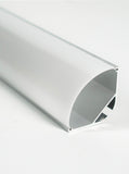 ZA265-1 Channel Anodized 30x30mm Corner/Hanging Curved Lens 2.44m