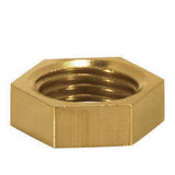 HEXNUT 1/8IP, 1/4" THICKNESS, YELLOW ZINC PLATED MIN 100 PCS