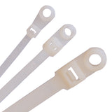 Cable Tie - KSPEC - STD - Mounting Hole - White - 7.5