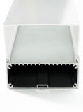 Z8075 Channel Anodized 80x75mm Domed Hanging 2.44m