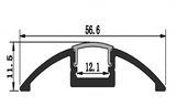 Z5611 Channel Anodized 56x11mm Floor Accent 2.44m