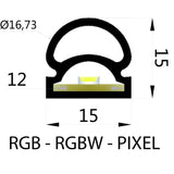 DiffuseFlex LED RGB+W (2700K) 10M