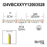 FlexLED - Bi-Colour 2700K - 6000K 24V 240 LED