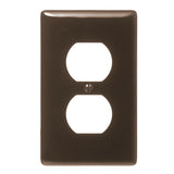 Brown Single Gang Wall Plate- Hubbell
