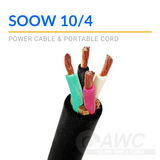 Power Cord - "Cab Tire" - 10-4C SOOW 600V