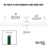 Neon FlexLED V3 10 Meters RGBW 2700K NF-W24VF1018-RGB-50-10MBEW