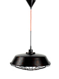 RENTAL - Black Aged Pendant Light with Metal Cage
