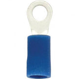 KSPEC RING 16-14GA #8 PVC BLUE 100PK