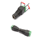 Screw Terminal Block to DC Barrel DC Barrel Male DCBRLM2STRML