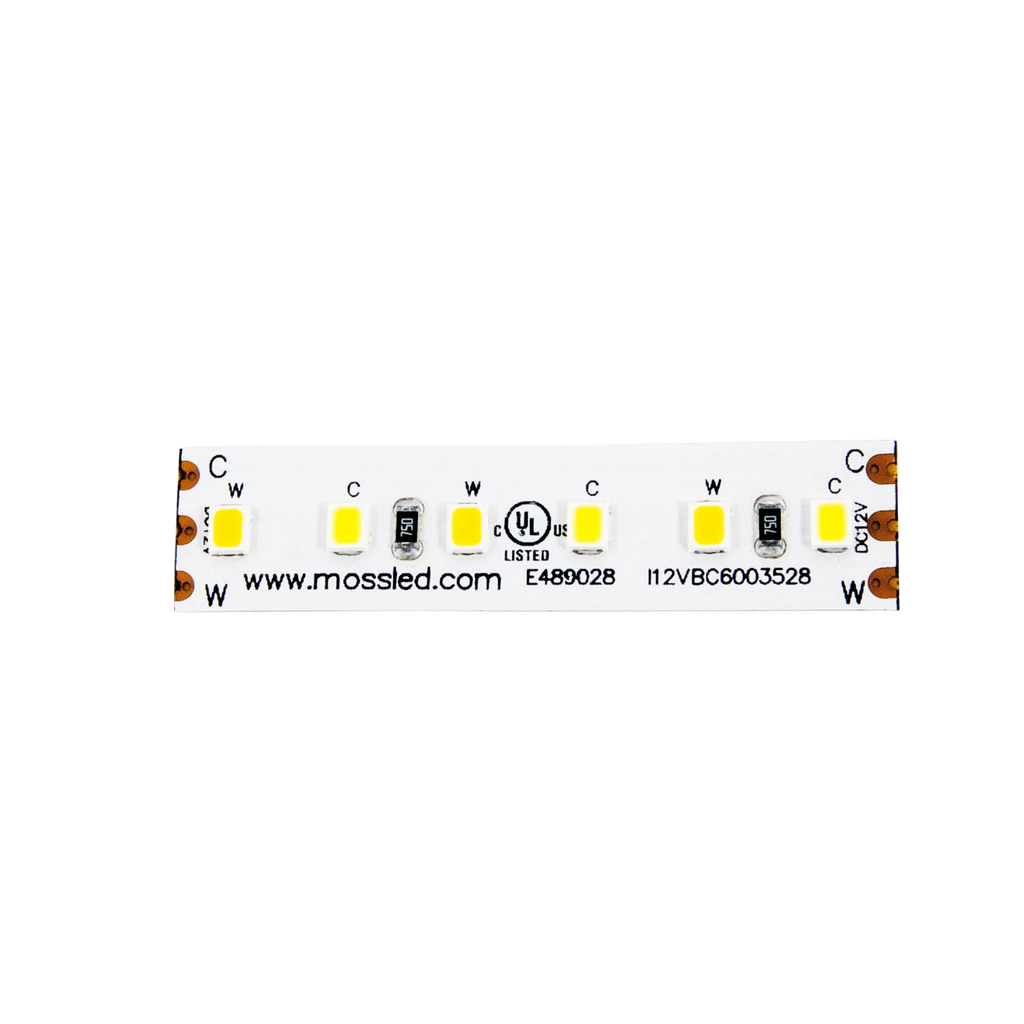 FlexLED Bi-Colour 2700K - 5600K 24V (CCT Adjustable) 120 LED/meter Indoor Bare end wires I24VBC27566003528