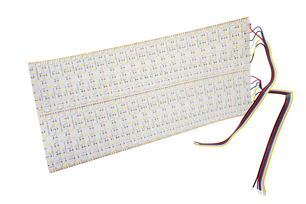 ML14 Panel FlexLED RGB+BC RGB + 2700K + 5600k 500MM X 250MM Bare end wires  24VML14RGBWCW2756-500MM