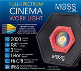 Moss Cinema Work light w/ 5x Colour temps & 3x output setting