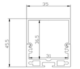 Z-3545 Channel Anodized 35x45mm Domed Hanging 2.44m