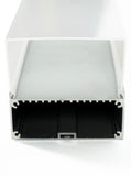 Z-8075 Channel Anodized 80x75mm Domed Hanging 2.44m